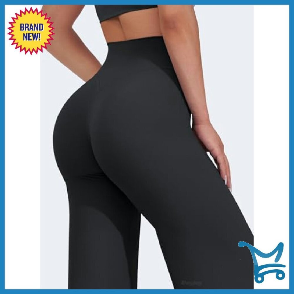High Waist Wide Leg Sweatpants Stretch Casual Straight Leg - Picture 4 of 8